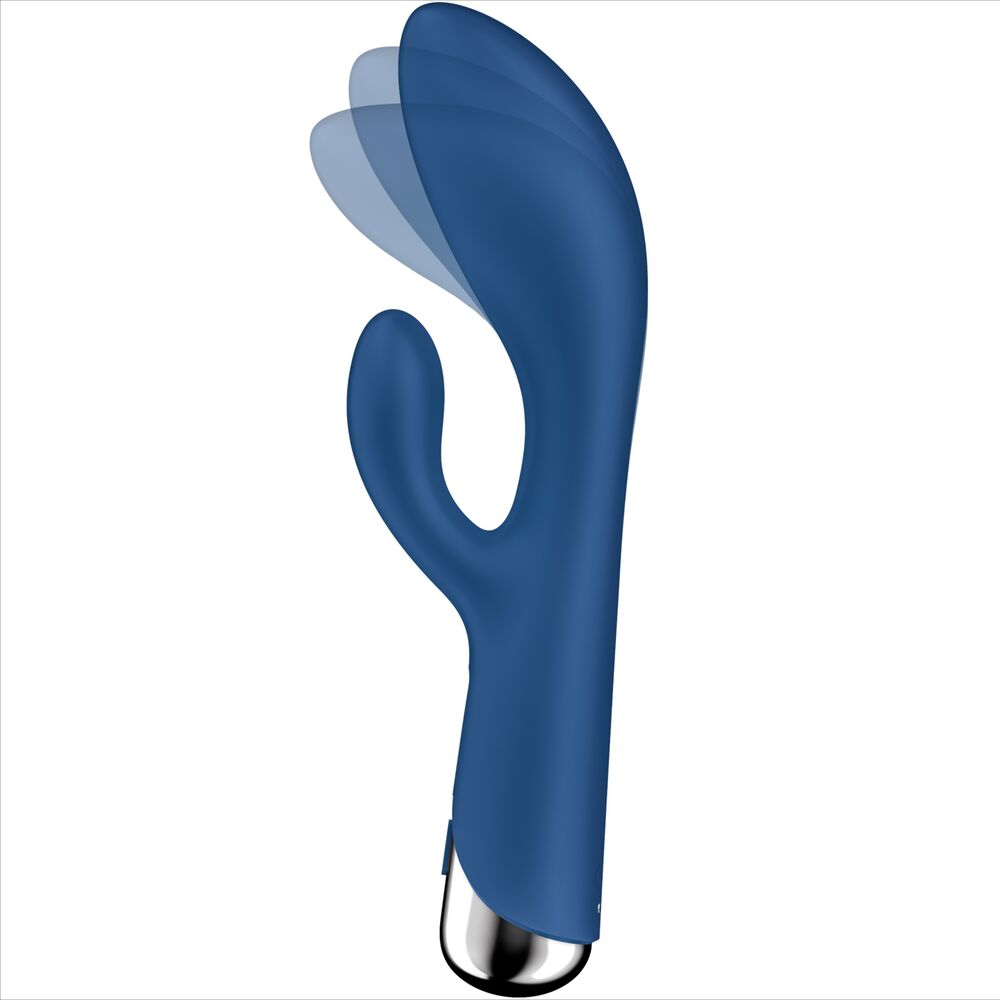 SATISFYER - SPINNING RABBIT 1 CLITORIS AND G-SPOT STIMULATION BLUE - NOCTURNA DESIRES
