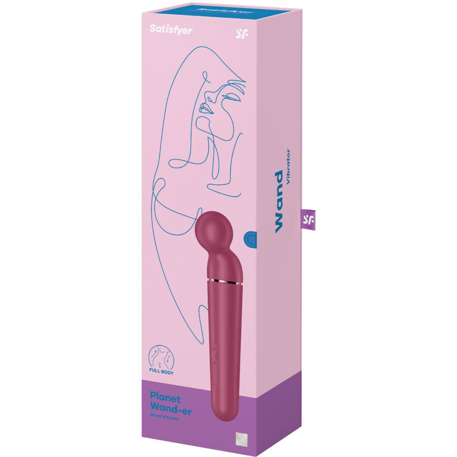 SATISFYER - PLANET WAND-ER VIBRATOR MASSAGER BERRY - NOCTURNA DESIRES