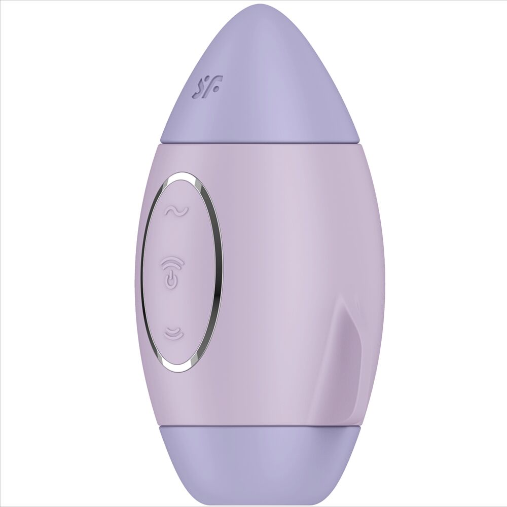 SATISFYER - MISSION CONTROL LILAC SMALL DOUBLE IMPULSE VIBRATOR - NOCTURNA DESIRES