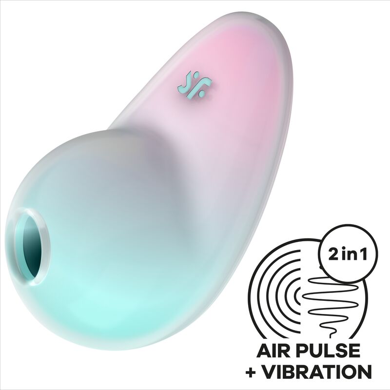 SATISFYER - PIXIE DUST BLUE AIR PLUSE STIMULATOR - NOCTURNA DESIRES