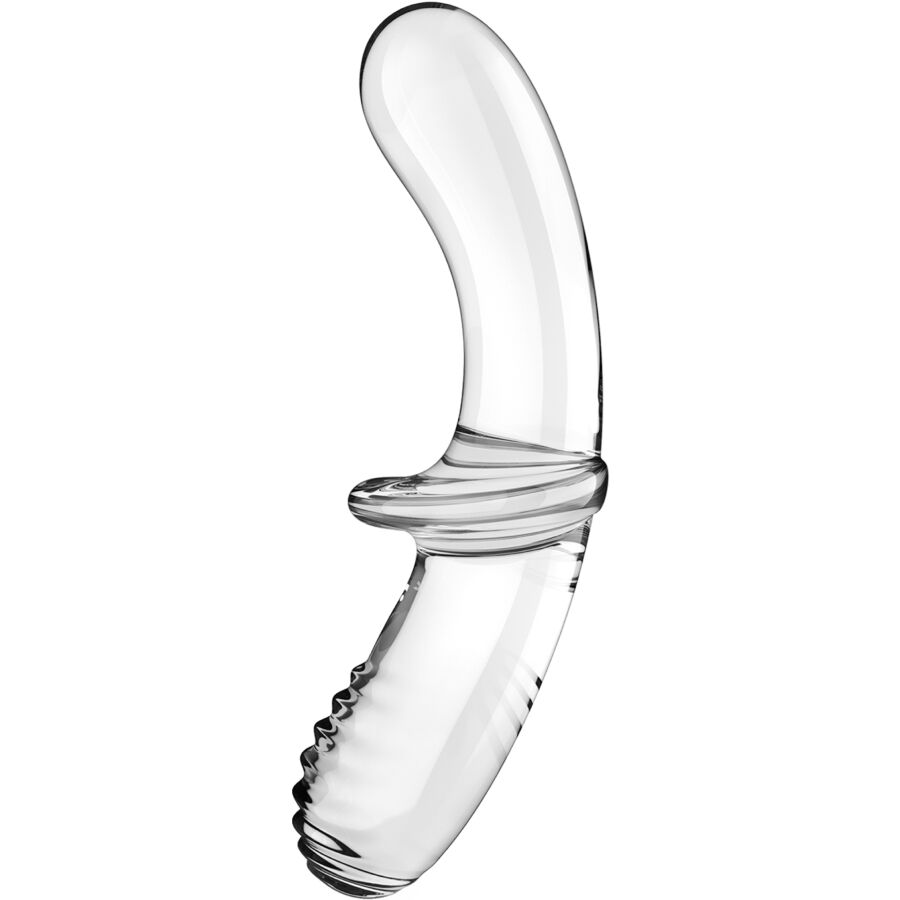 SATISFYER - DOUBLE CRYSTAL DILDO TRANSPARENT - NOCTURNA DESIRES