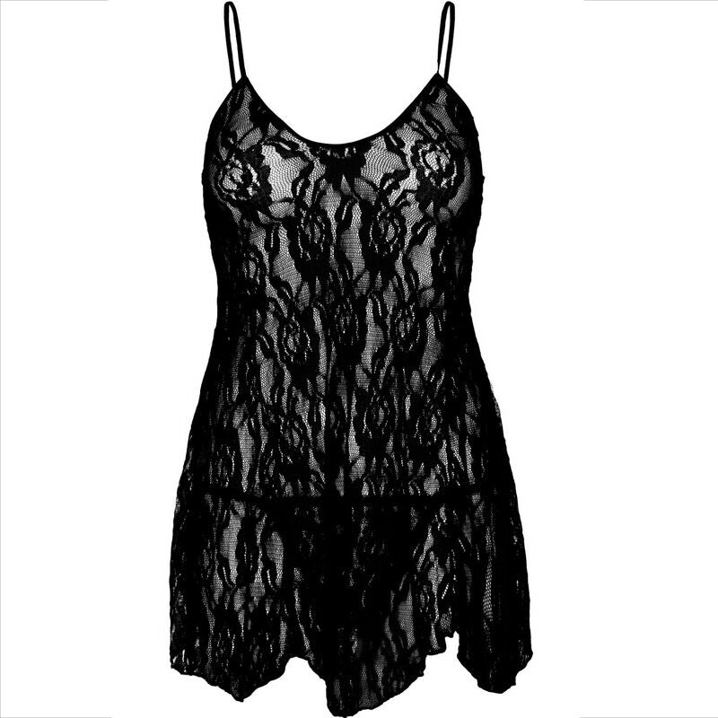 LEG AVENUE - CHEMISE FLOWER LACE - NOCTURNA DESIRES