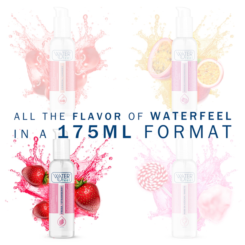 WATERFEEL - STRAWBERRY WATER BASED LUBRICANT 175 ML - NOCTURNA DESIRES