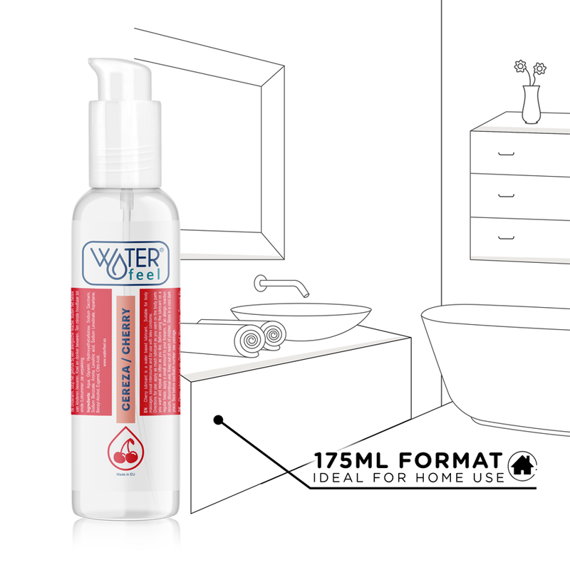 WATERFEEL - CHERRY LUBRICANT 175 ML - NOCTURNA DESIRES