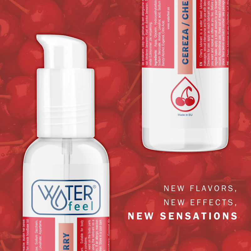WATERFEEL - CHERRY LUBRICANT 175 ML - NOCTURNA DESIRES