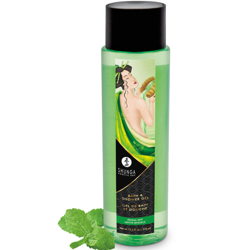 SHUNGA - BATH & SHOWER GEL SENSUAL MINT 370 ML - NOCTURNA DESIRES