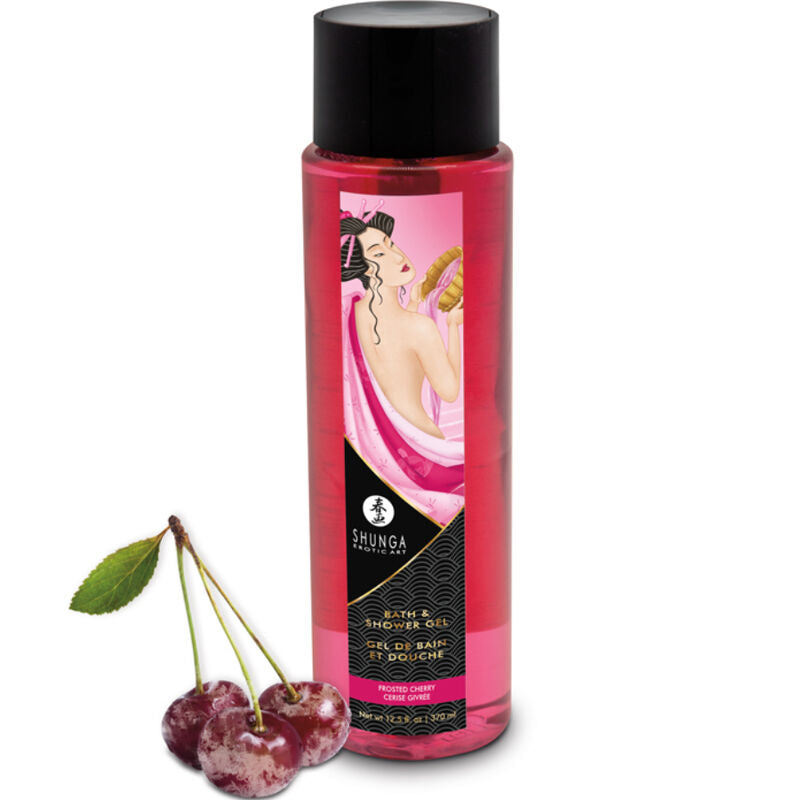 SHUNGA - BATH & SHOWER GEL FROSTED CHERRY 370 ML - NOCTURNA DESIRES