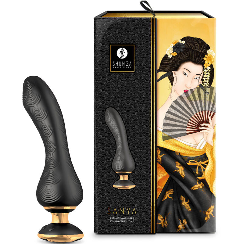SHUNGA - SANYA INTIMATE MASSAGER BLACK - NOCTURNA DESIRES