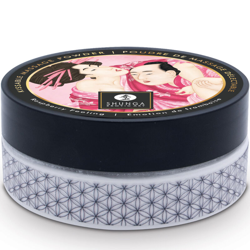 SHUNGA - EDIBLE MASSAGE POWDER KIT RASPBERRY - NOCTURNA DESIRES