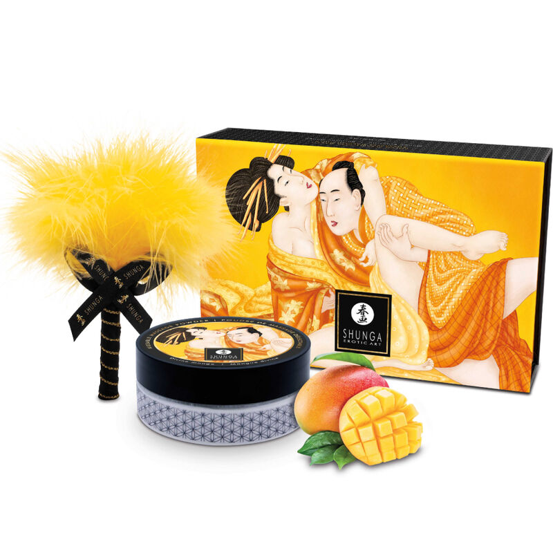 SHUNGA - EDIBLE MASSAGE POWDER KIT MANGO - NOCTURNA DESIRES