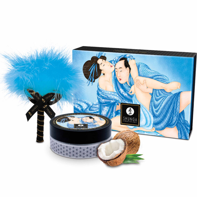 SHUNGA - EDIBLE COCONUT MASSAGE POWDER KIT - NOCTURNA DESIRES