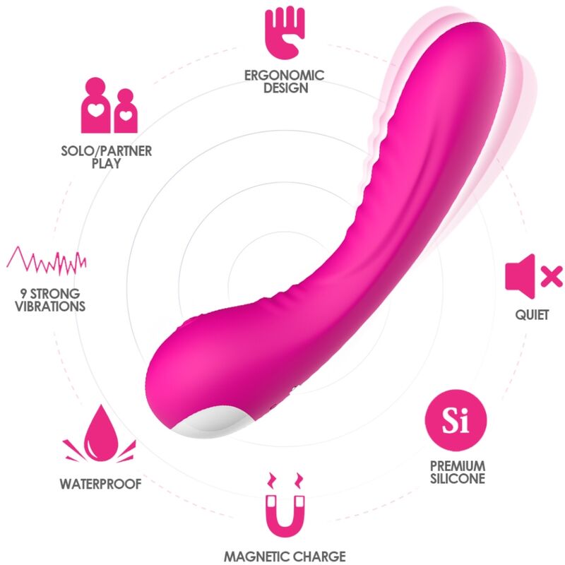 ARMONY - LEGEND VIBRATOR SILICONE FUCHSIA - NOCTURNA DESIRES