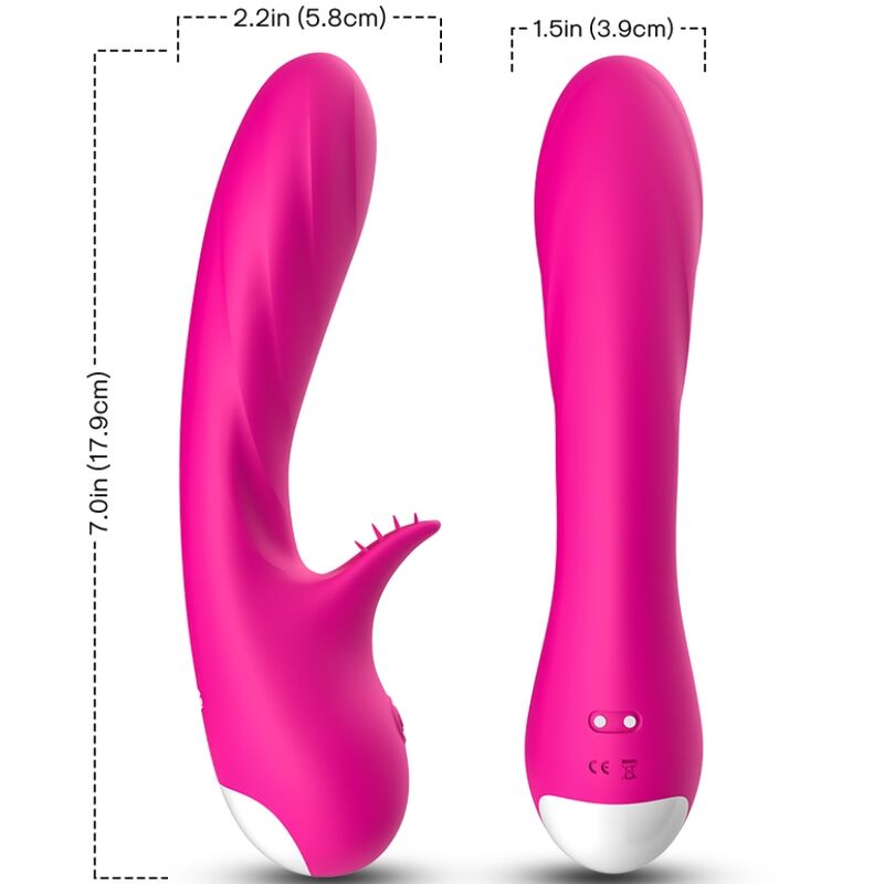 ARMONY - ROMANCE VIBRATOR WITH STIMULATOR FUCHSIA - NOCTURNA DESIRES