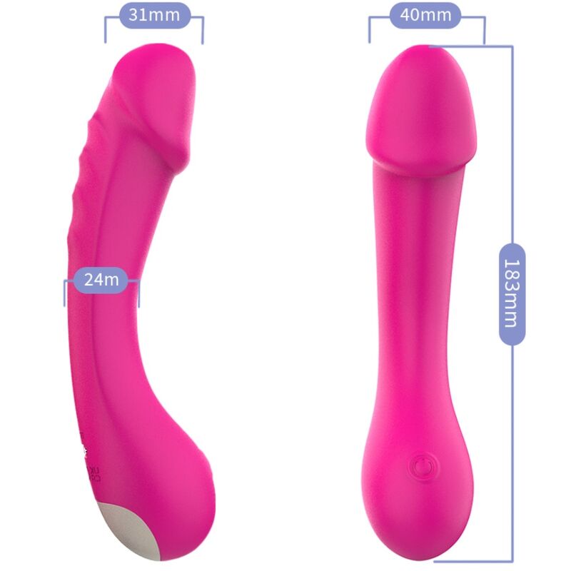ARMONY - DILDO VIBRATOR G-SPOT SILICONE FUCHSIA - NOCTURNA DESIRES