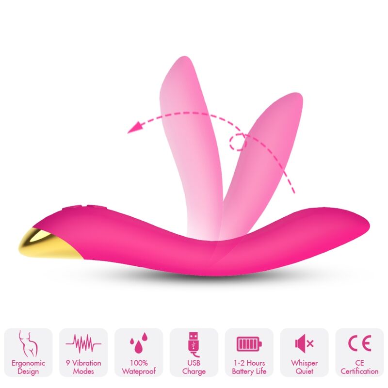 ARMONY - FLAMINGO VIBRATOR MULTIPOSITION FUCHSIA - NOCTURNA DESIRES