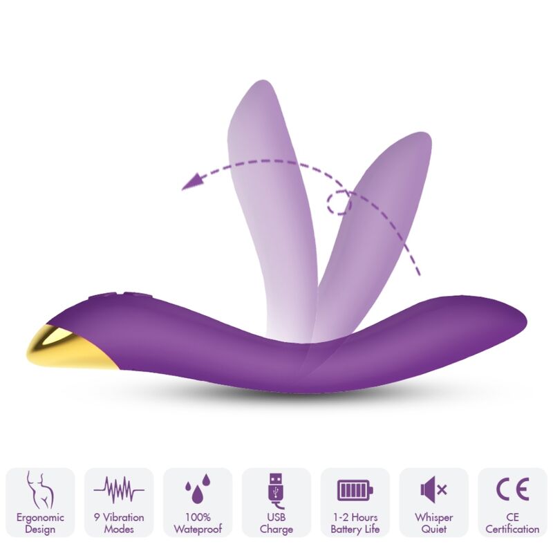 ARMONY - FLAMINGO VIBRATOR MULTIPOSITION PURPLE - NOCTURNA DESIRES