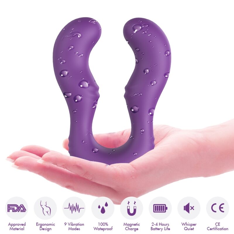 ARMONY - SERAPH VIBRATOR DOUBLE REMOTE CONTROL PURPLE - NOCTURNA DESIRES
