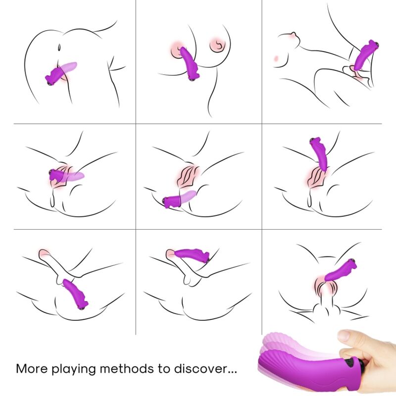 ARMONY - AURORA VIBRATOR FINGER PURPLE - NOCTURNA DESIRES