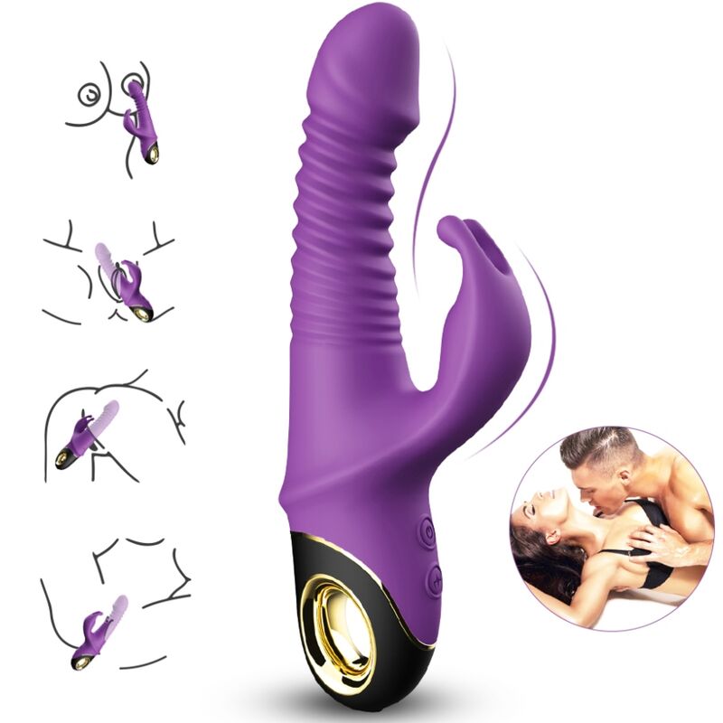 ARMONY - ZING DILDO VIBRATOR RABBIT PURPLE - NOCTURNA DESIRES