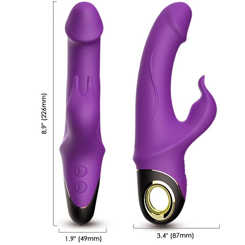 ARMONY - METEROR DILDO VIBRATOR RABBIT PURPLE - NOCTURNA DESIRES