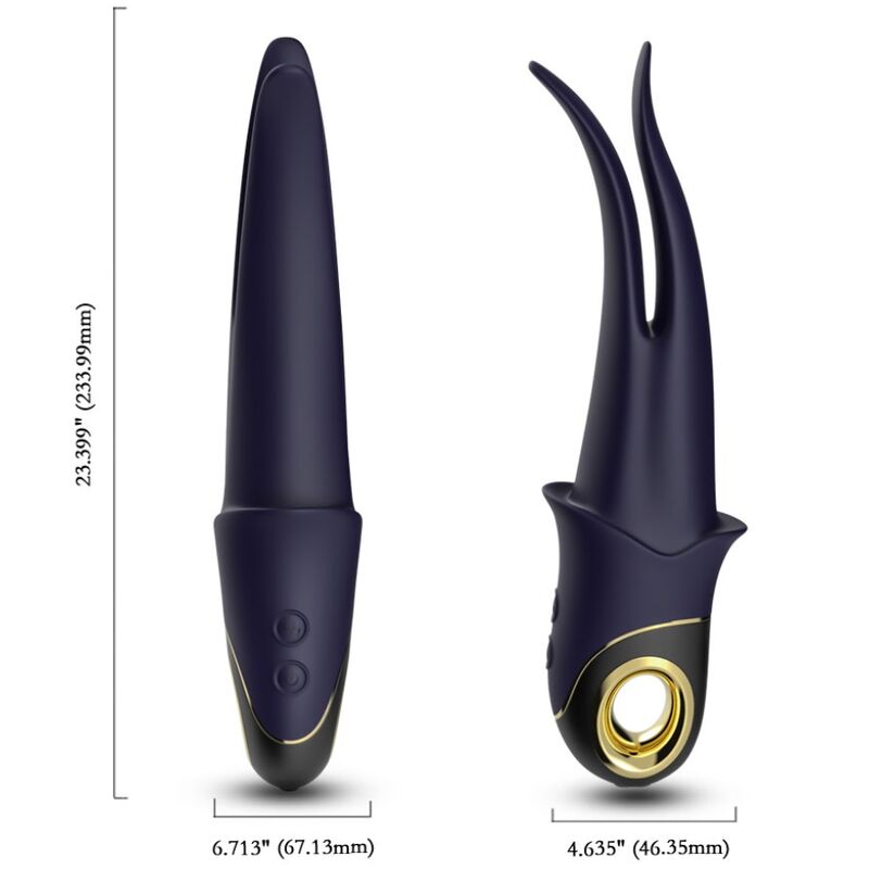 ARMONY - SHADOW VIBRATOR DOUBLE-HEAD TEASING BLUE - NOCTURNA DESIRES