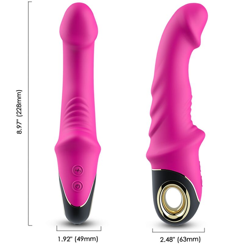 ARMONY - JOYBLADE DILDO VIBRATOR ROTATOR FUCHSIA - NOCTURNA DESIRES