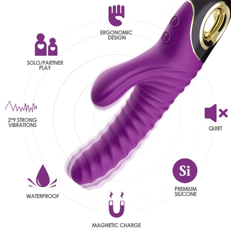 ARMONY - ETERNITY VIBRATOR SILICONE PURPLE - NOCTURNA DESIRES