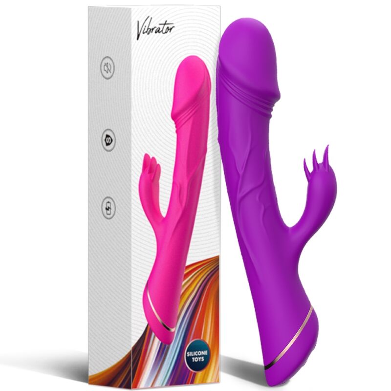 ARMONY - DILDO VIBRATOR RABBIT SILICONE PURPLE - NOCTURNA DESIRES