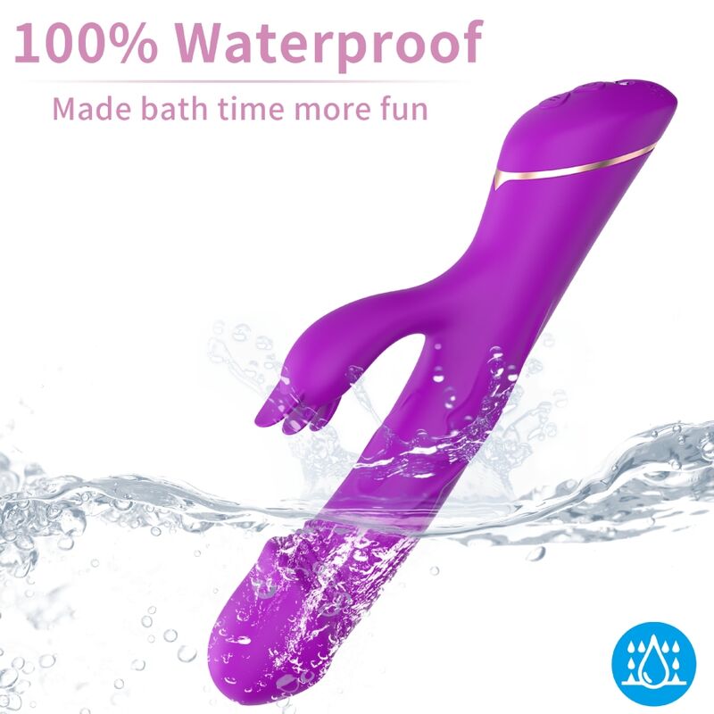 ARMONY - DILDO VIBRATOR RABBIT SILICONE PURPLE - NOCTURNA DESIRES