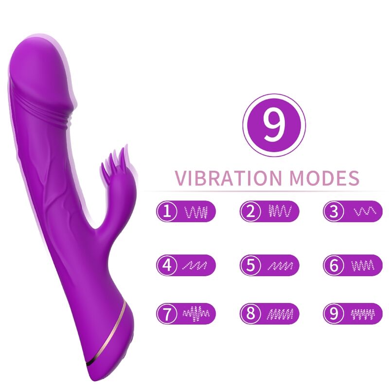 ARMONY - DILDO VIBRATOR RABBIT SILICONE PURPLE - NOCTURNA DESIRES