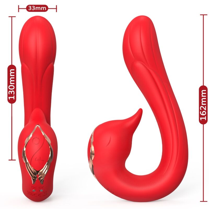 ARMONY - DELFIN VIBRATOR MULTIPOSITION & HEAT EFFECT RED - NOCTURNA DESIRES