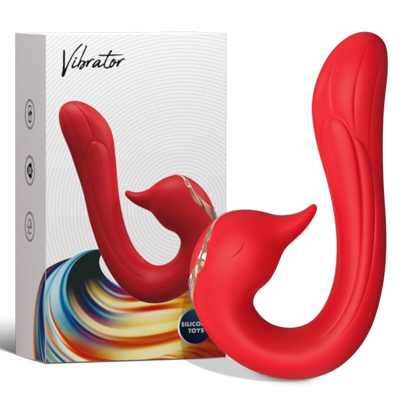 ARMONY - DELFIN VIBRATOR MULTIPOSITION & HEAT EFFECT RED - NOCTURNA DESIRES