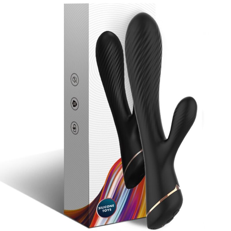 ARMONY - VIBRATOR RABBIT SILICONE BLACK - NOCTURNA DESIRES