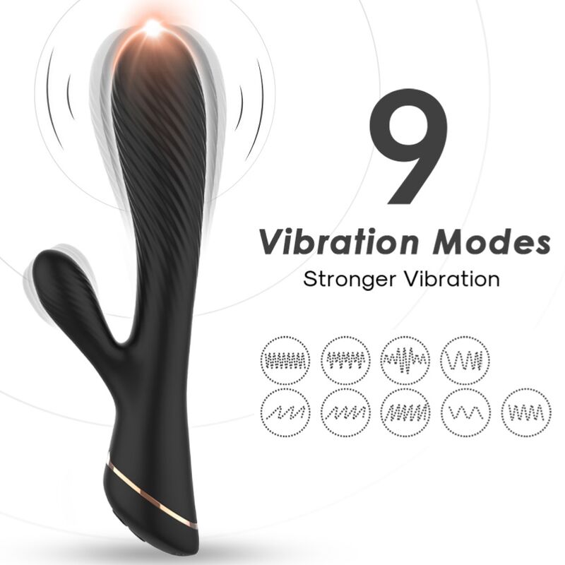 ARMONY - VIBRATOR RABBIT SILICONE BLACK - NOCTURNA DESIRES