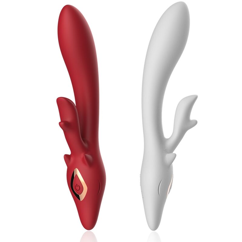 ARMONY - ELK VIBRATOR RABBIT CURVED RED - NOCTURNA DESIRES