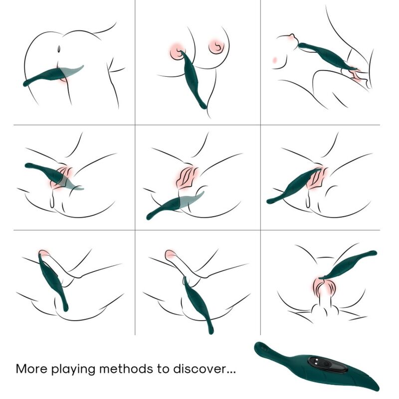 ARMONY - STIMULATOR & VIBRATOR LEAF GREEN - NOCTURNA DESIRES