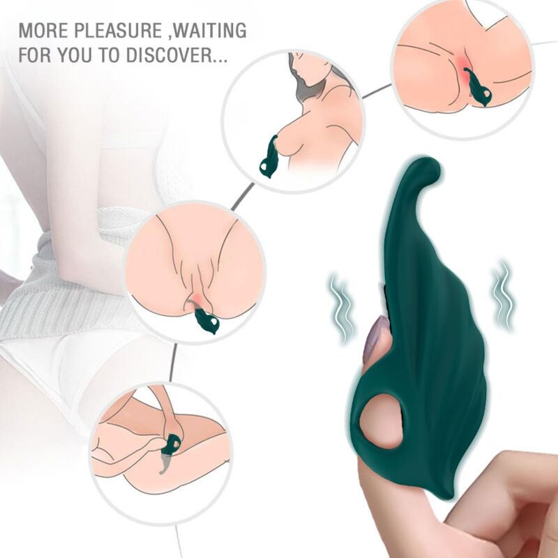ARMONY - FINGER STIMULATOR & VIBRATOR GREEN - NOCTURNA DESIRES