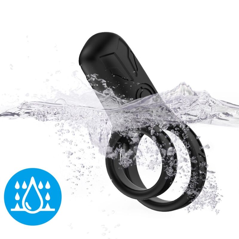 ARMONY - DOUBLE RING VIBRATOR BLACK - NOCTURNA DESIRES