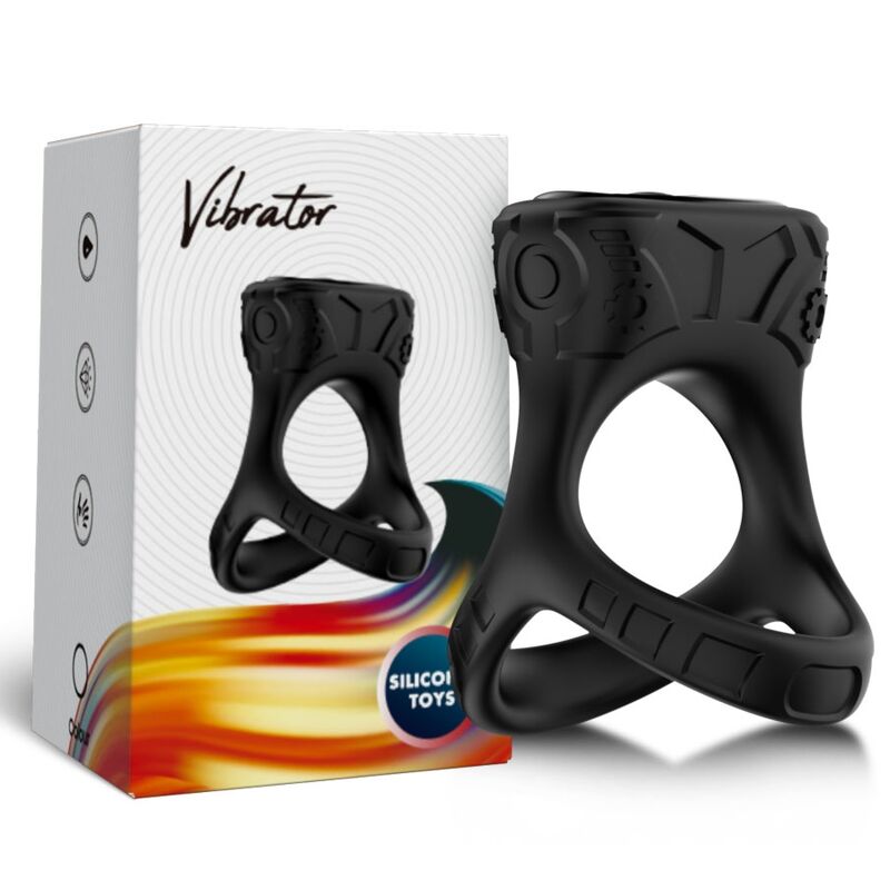 ARMONY - RING VIBRATOR & MULTIPOSITION BLACK - NOCTURNA DESIRES