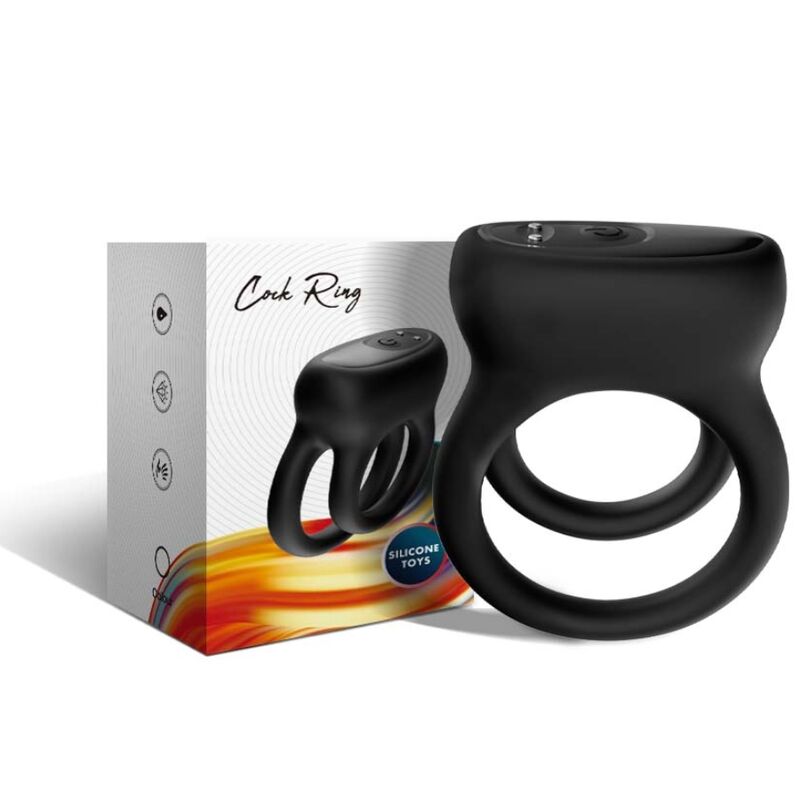 ARMONY - DOUBLE RING VIBRATOR BLACK - NOCTURNA DESIRES