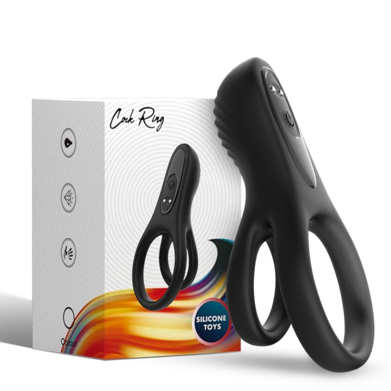 ARMONY - DOUBLE RING VIBRATOR BLACK - NOCTURNA DESIRES