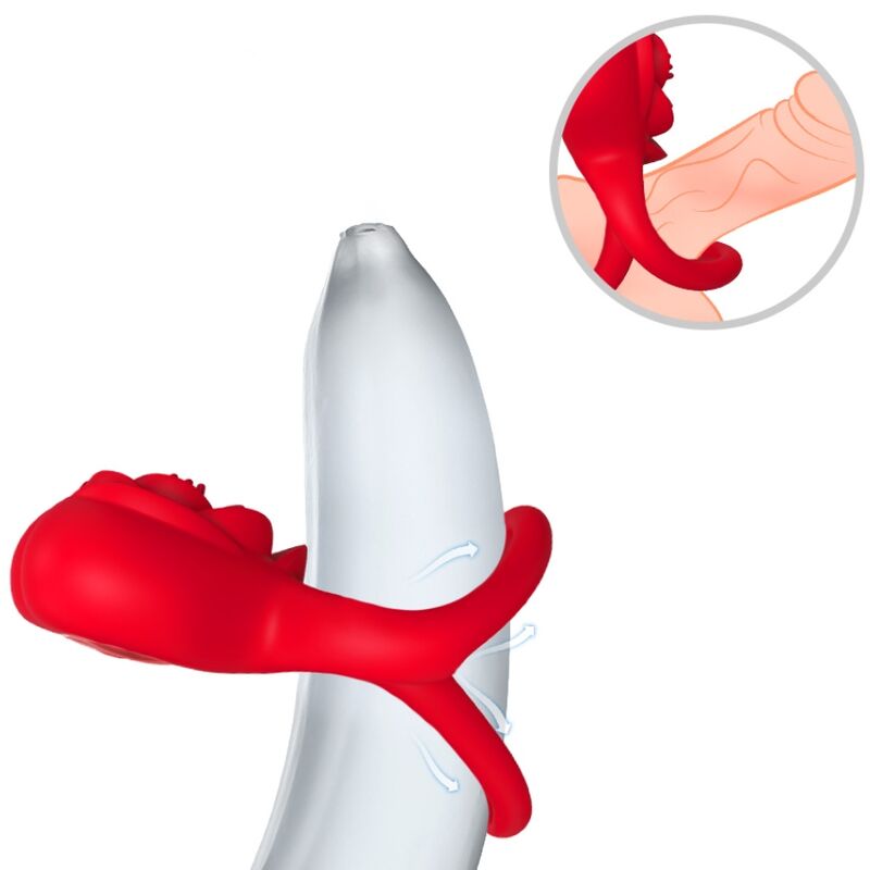 ARMONY - RING VIBRATOR HEART RED - NOCTURNA DESIRES