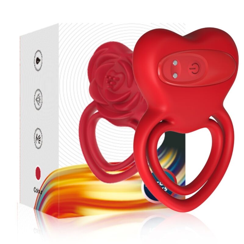 ARMONY - RING VIBRATOR HEART RED - NOCTURNA DESIRES