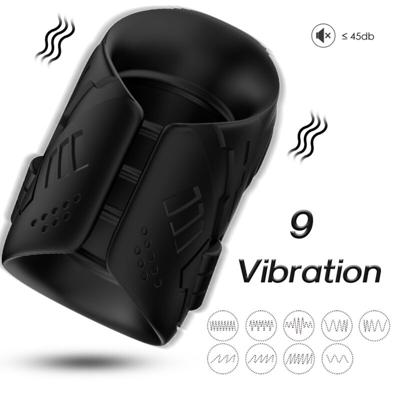 ARMONY - MASTURBATOR & VIBRATOR BLACK - NOCTURNA DESIRES