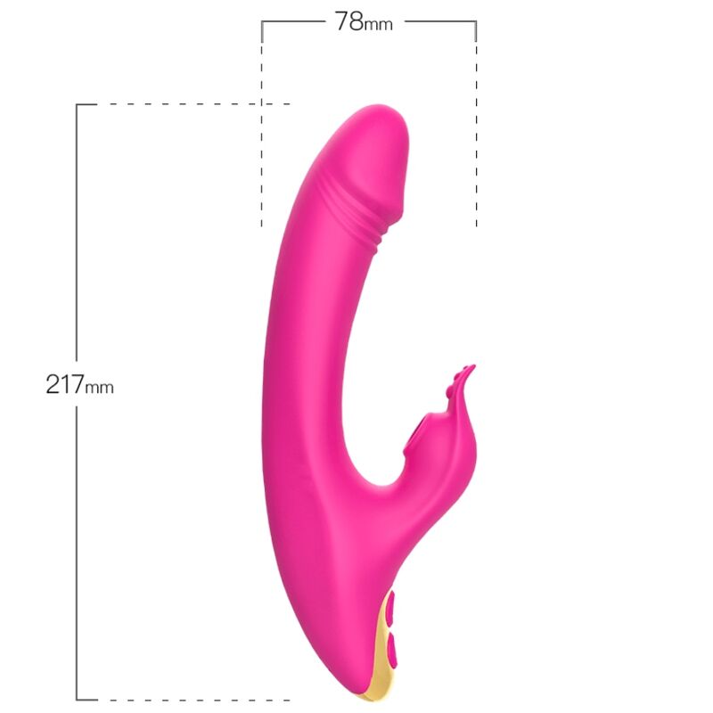 ARMONY - LOVE CLITORIS & G-SPOT SUCTION CUP FUCHSIA - NOCTURNA DESIRES