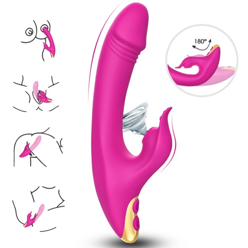 ARMONY - LOVE CLITORIS & G-SPOT SUCTION CUP FUCHSIA - NOCTURNA DESIRES