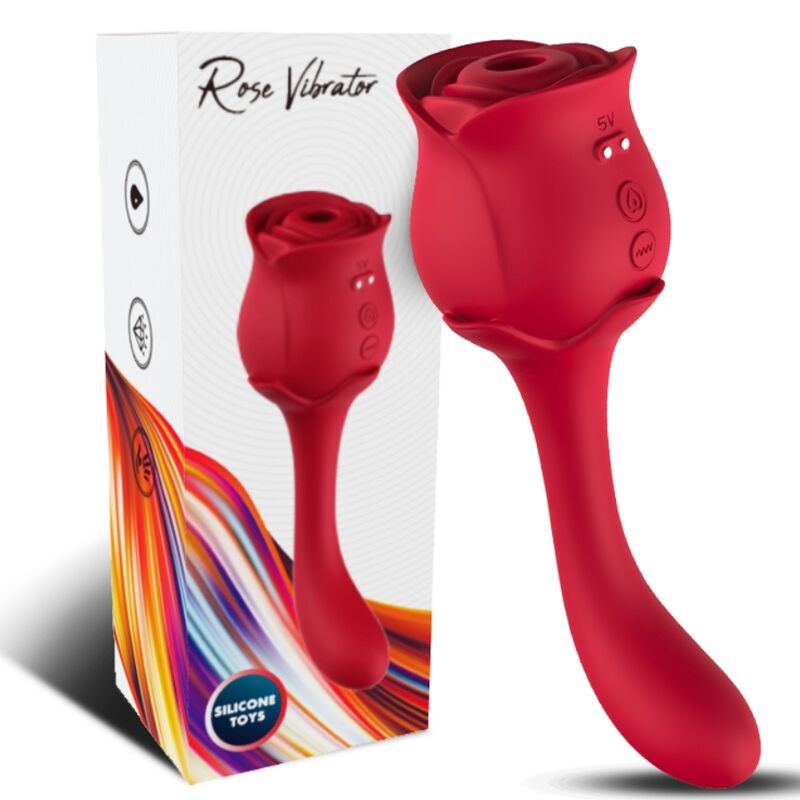 ARMONY - ROSELOVER CLITORIS SUCTION & STIMULATOR RED - NOCTURNA DESIRES