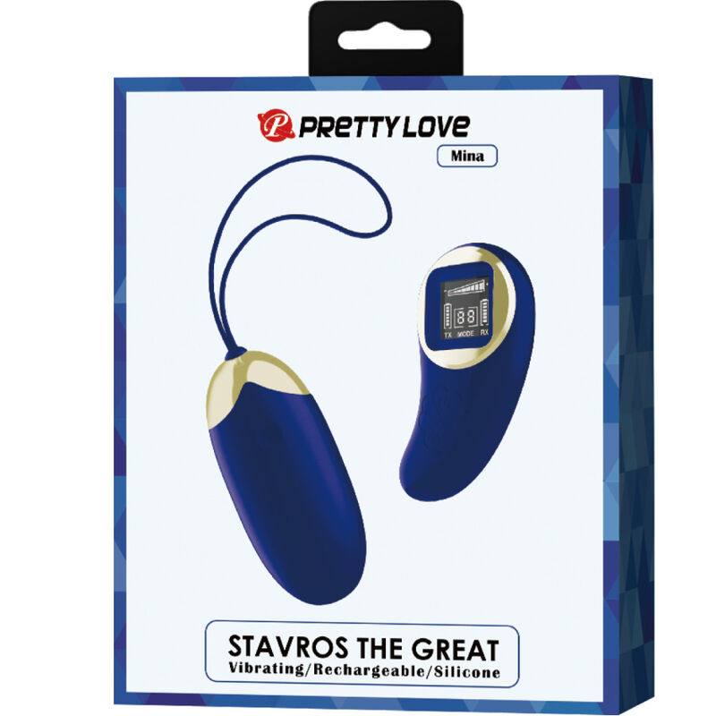 PRETTY LOVE - MINA VIBRATING EGG REMOTE CONTROL BLUE - NOCTURNA DESIRES