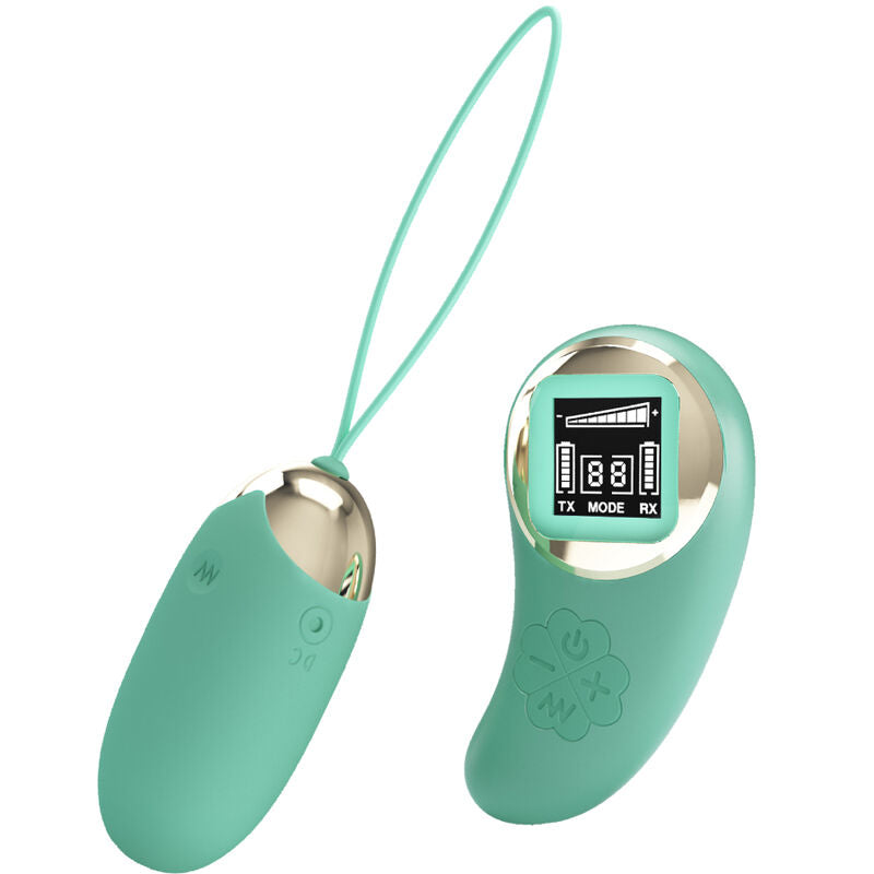 PRETTY LOVE - GREEN REMOTE CONTROL VIBRATING EGG MINE - NOCTURNA DESIRES