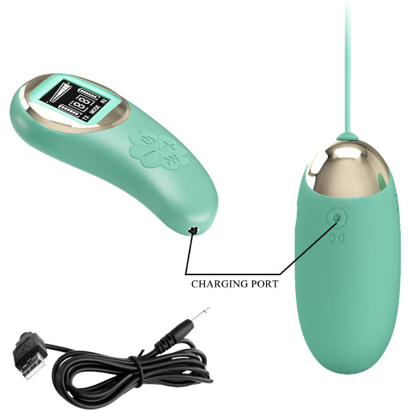 PRETTY LOVE - GREEN REMOTE CONTROL VIBRATING EGG MINE - NOCTURNA DESIRES